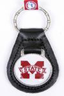 Mississippi State leather keychains