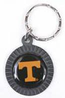 Tennessee Volunteers chrome circle keychains